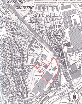 Grundkarte Stadtkoppel Lüneburg